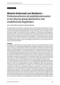 Module Onderzoek van Betekenis