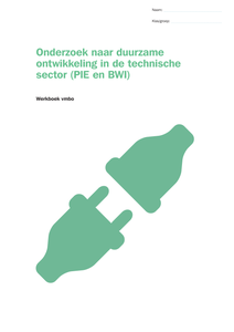 Onderzoek naar duurzame ontwikkeling in de technische sector (PIE en BWI)