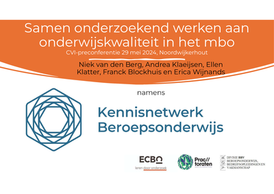 Samen onderzoekend werken aan onderwijskwaliteit in het mbo