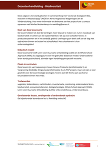 Biodiversiteit docentenhandleiding VMBO onderbouw