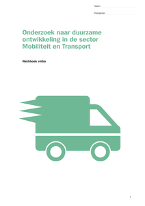 Onderzoek naar duurzame ontwikkeling in de sector Mobiliteit en Transport