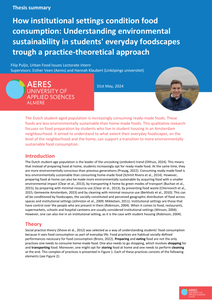 How institutional settings condition food consumption
