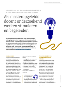 Als masteropgeleide docent onderzoekend werken stimuleren en begeleiden