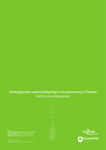 Ondergrondse waterstofopslag in zoutcavernes in Twente