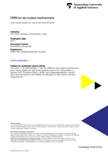 Preview product HRM en de oudere werknemers